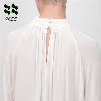 a slit on the back neckline
