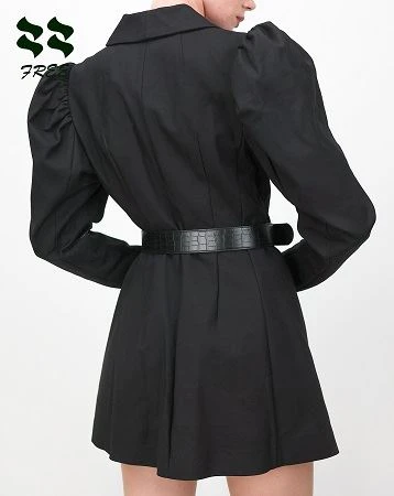 Double-breasted Gigot Sleeve Blazer Back detail.jpg