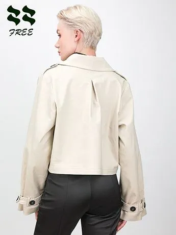 Double button short trench coat outfit  detail.jpg